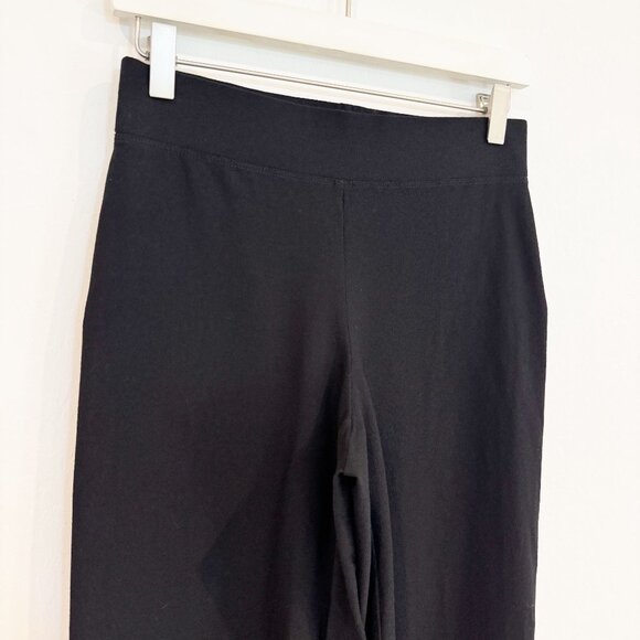 Eileen Fisher System Washable Stretch Crepe Straight Pants Office Work Black XS - Picture 4 of 11